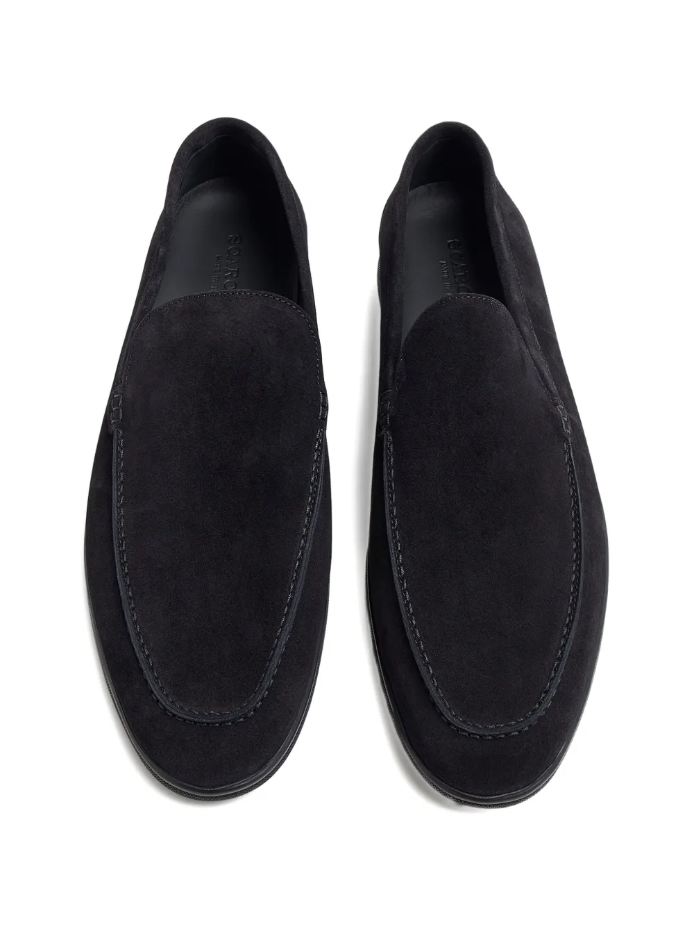 Scarosso Suède loafers Zwart