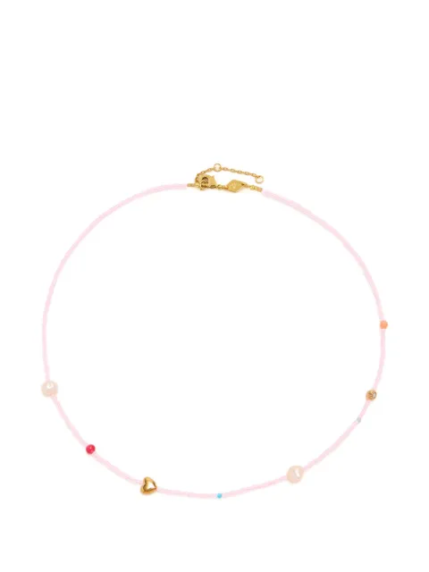 Anni Lu beaded heart necklace