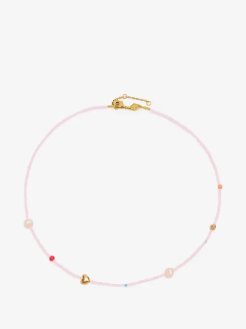 Anni Lu collier de perles orné d'un cœur