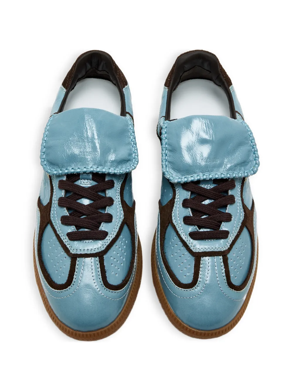 ALOHAS TB.490 Club sneakers met geperforeerde vlakken Blauw