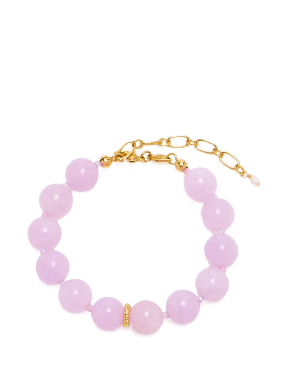 Anni Lu Ball beaded chain bracelet - Viola