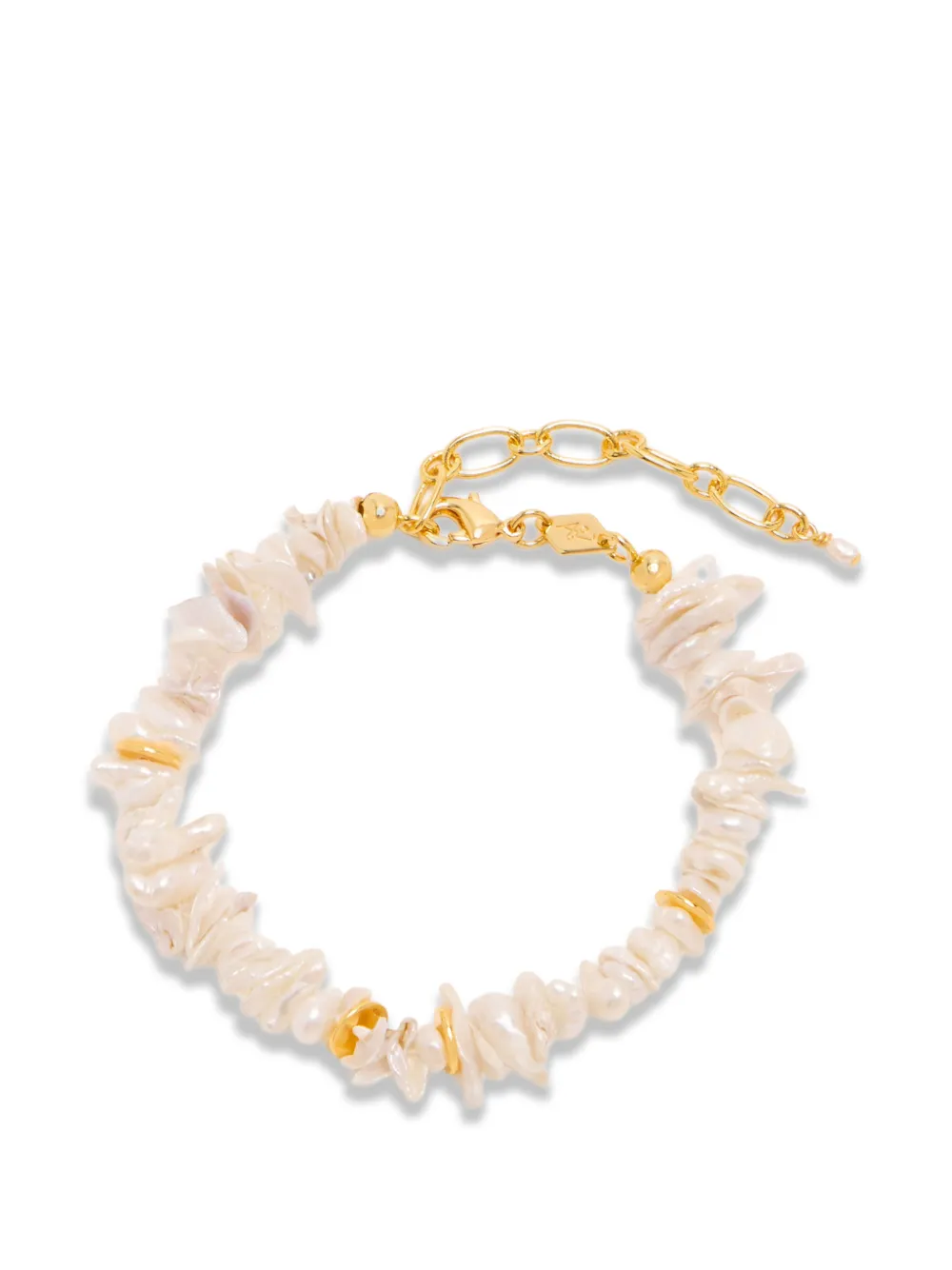 Anni Lu pearl chain bracelet - Bianco