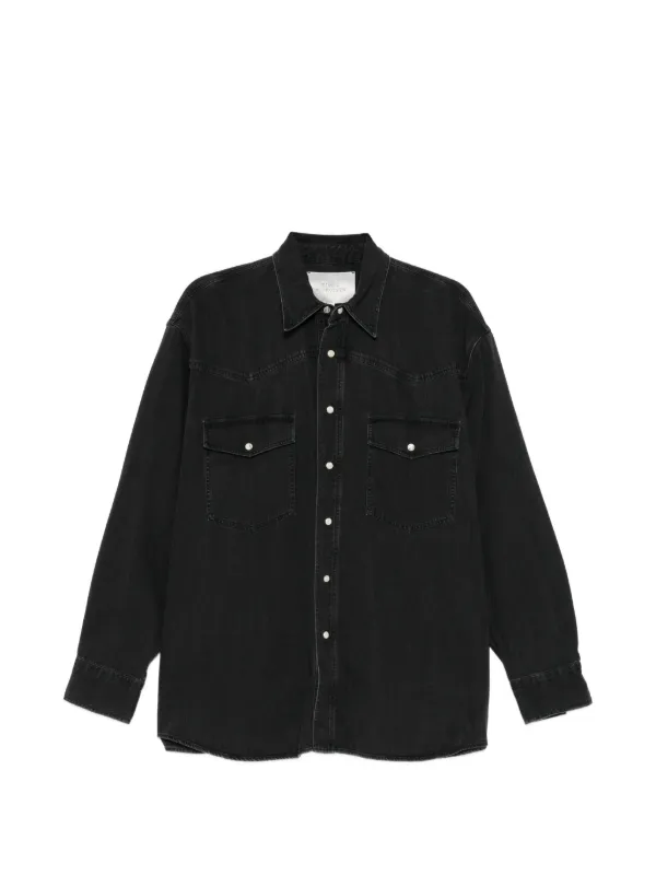Studio Nicholson Mylo デニムシャツ | ブラック | FARFETCH JP