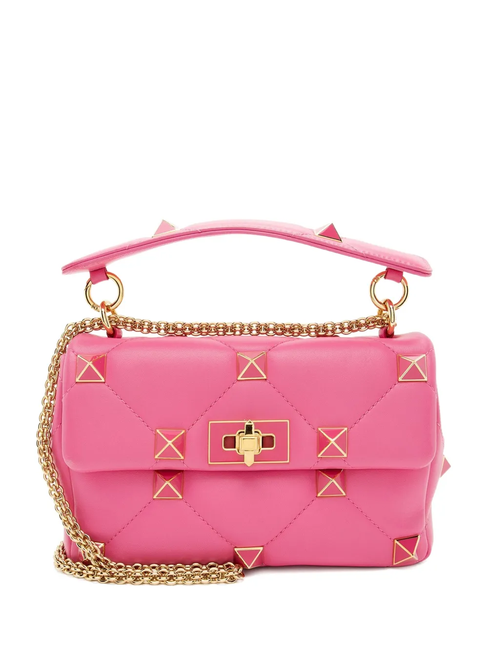 Valentino Garavani Pre-Owned medium Roman Stud shoulder bag - Rosa