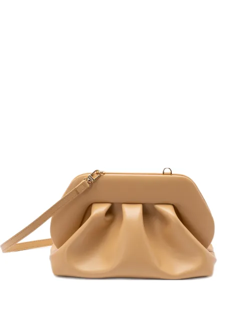 Themoirè gathered clutch bag