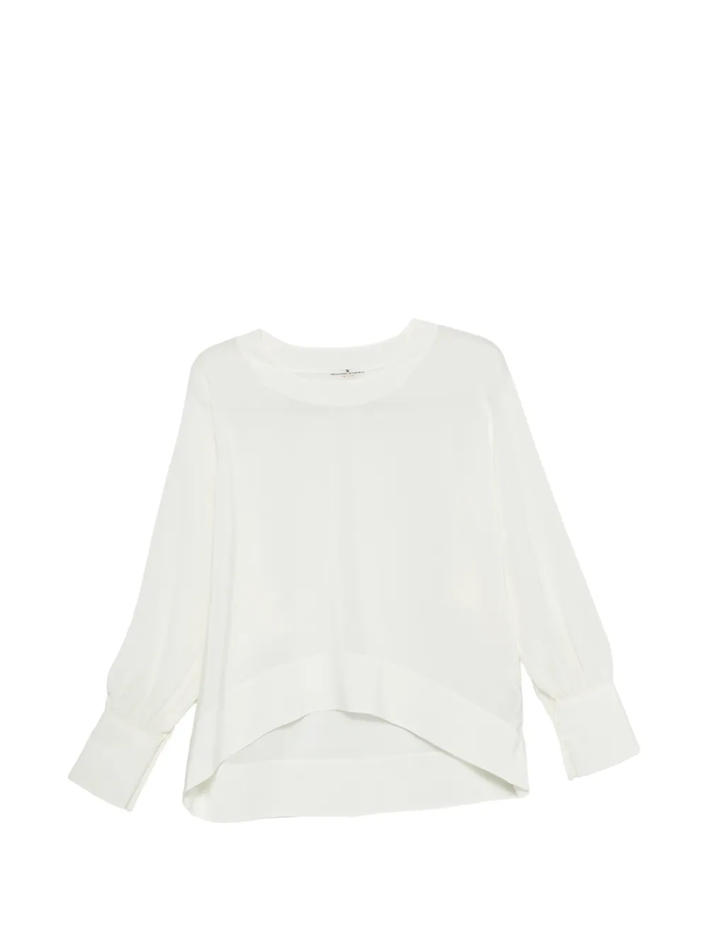 Ermanno Scervino cuff silk knitwear - Bianco