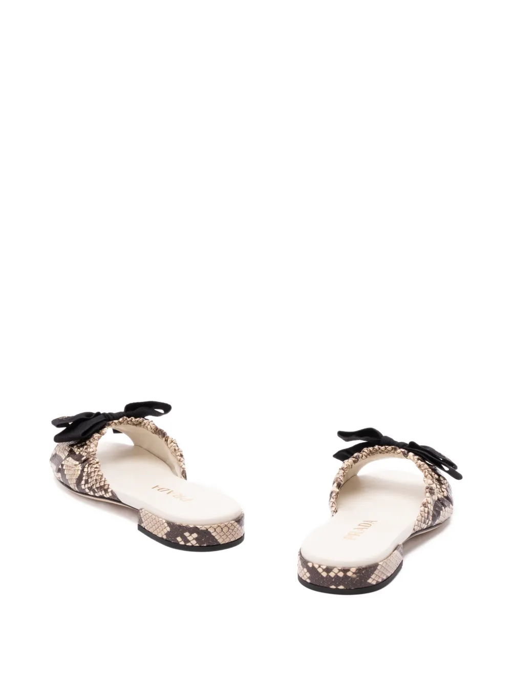 Prada bow sandals Beige