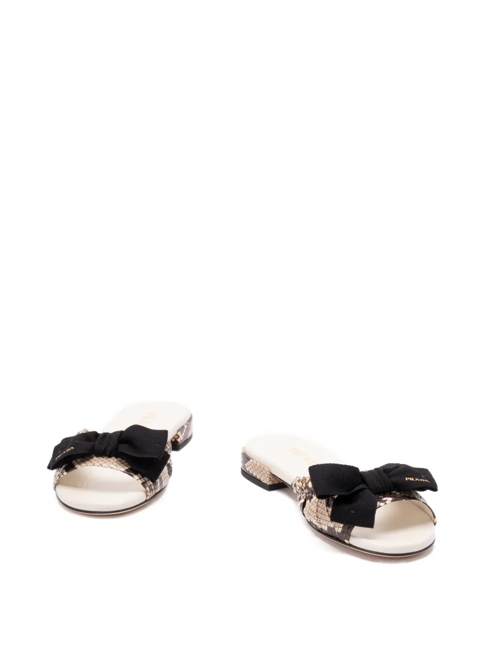 Prada bow sandals Beige