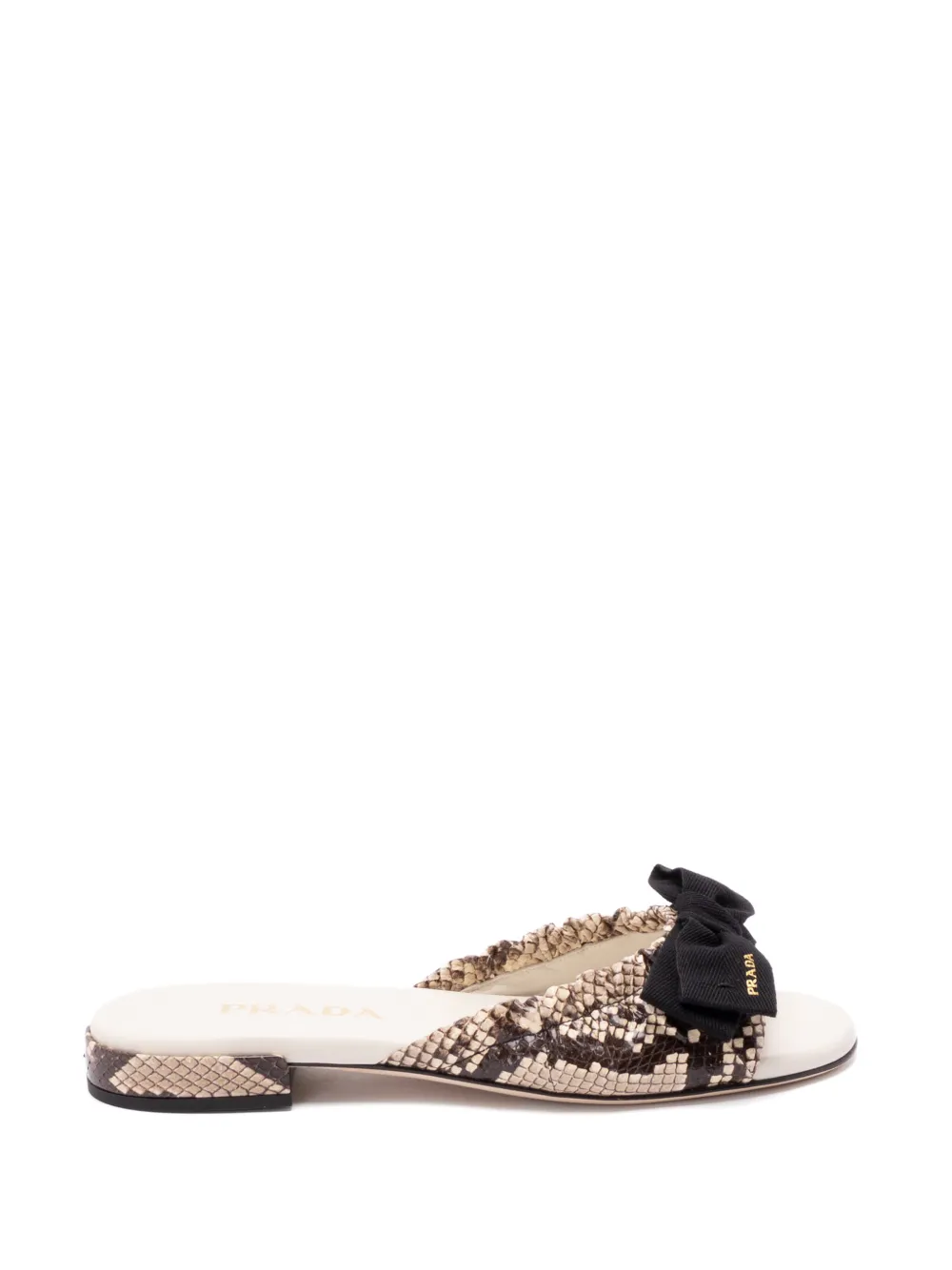 Prada bow sandals Beige