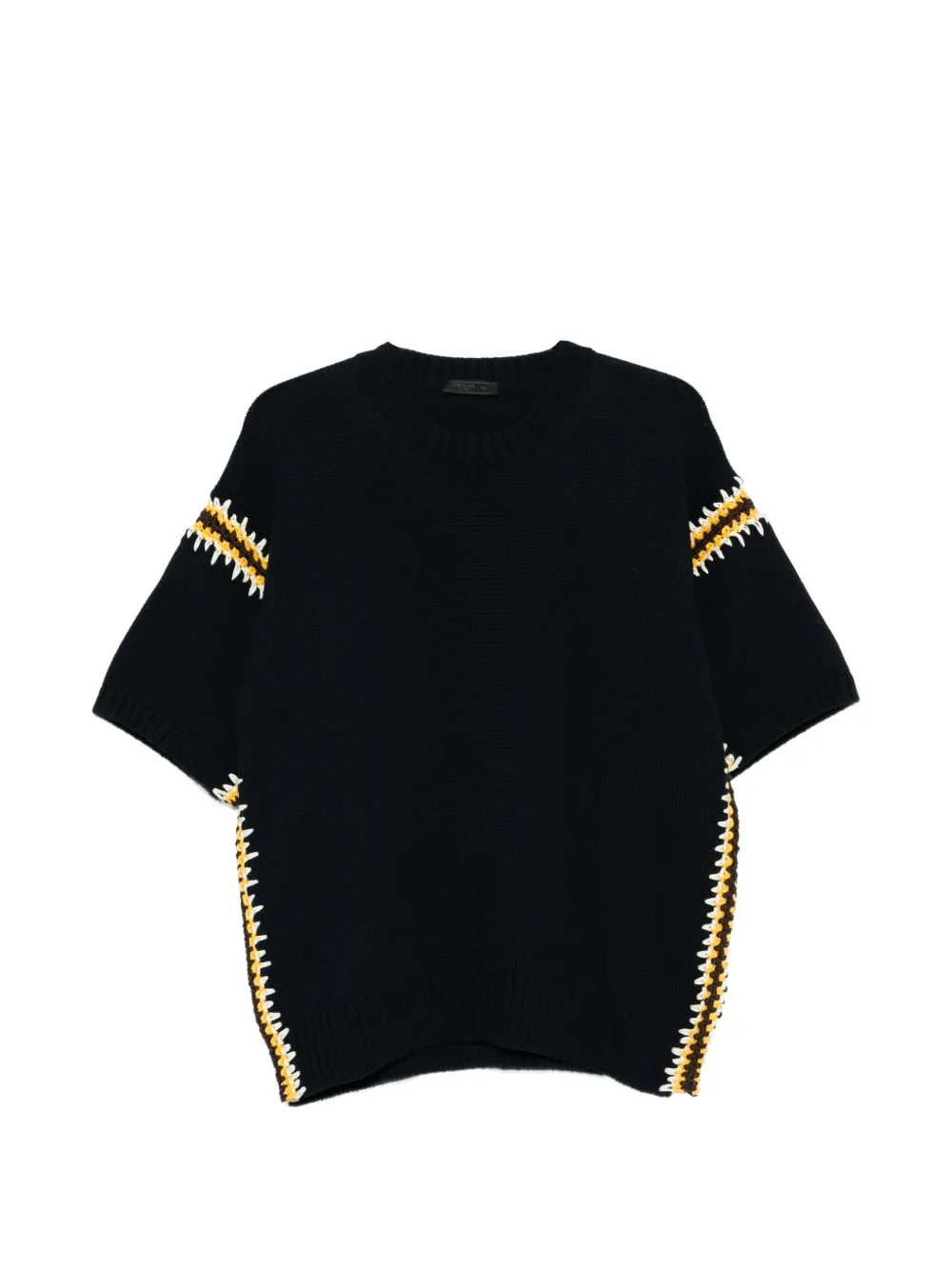 Prada striped short-sleeve top - Blu