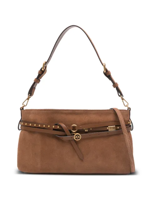 PINKO logo-detail buckle shoulder bag