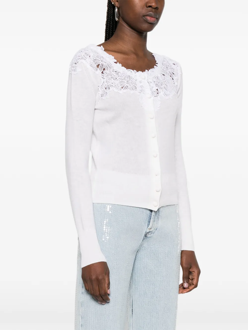 Ermanno Scervino Lace Cardigan | White | FARFETCH ID