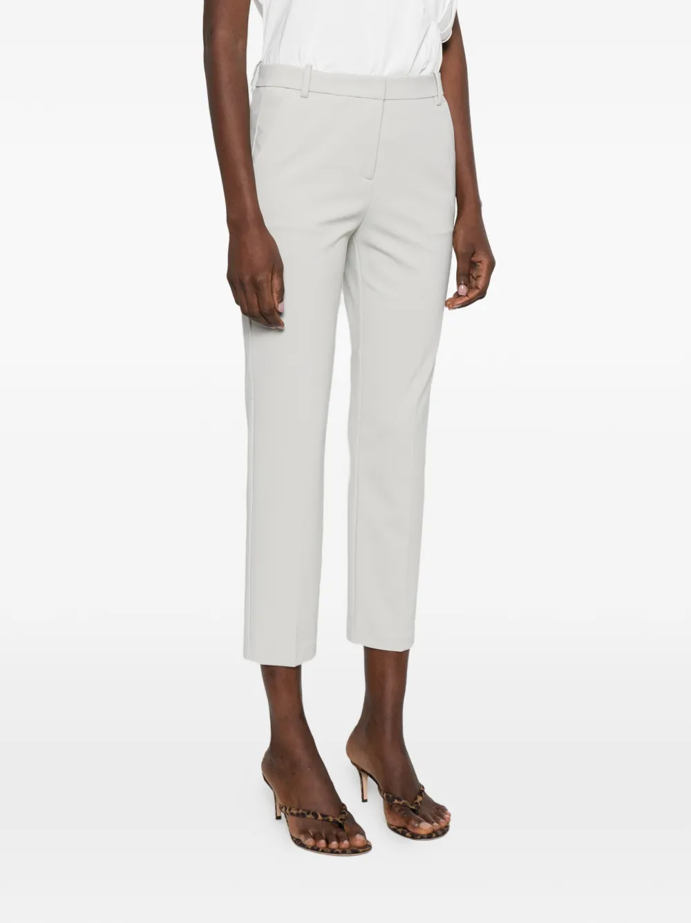  Pinko Cropped Trousers - Grey 