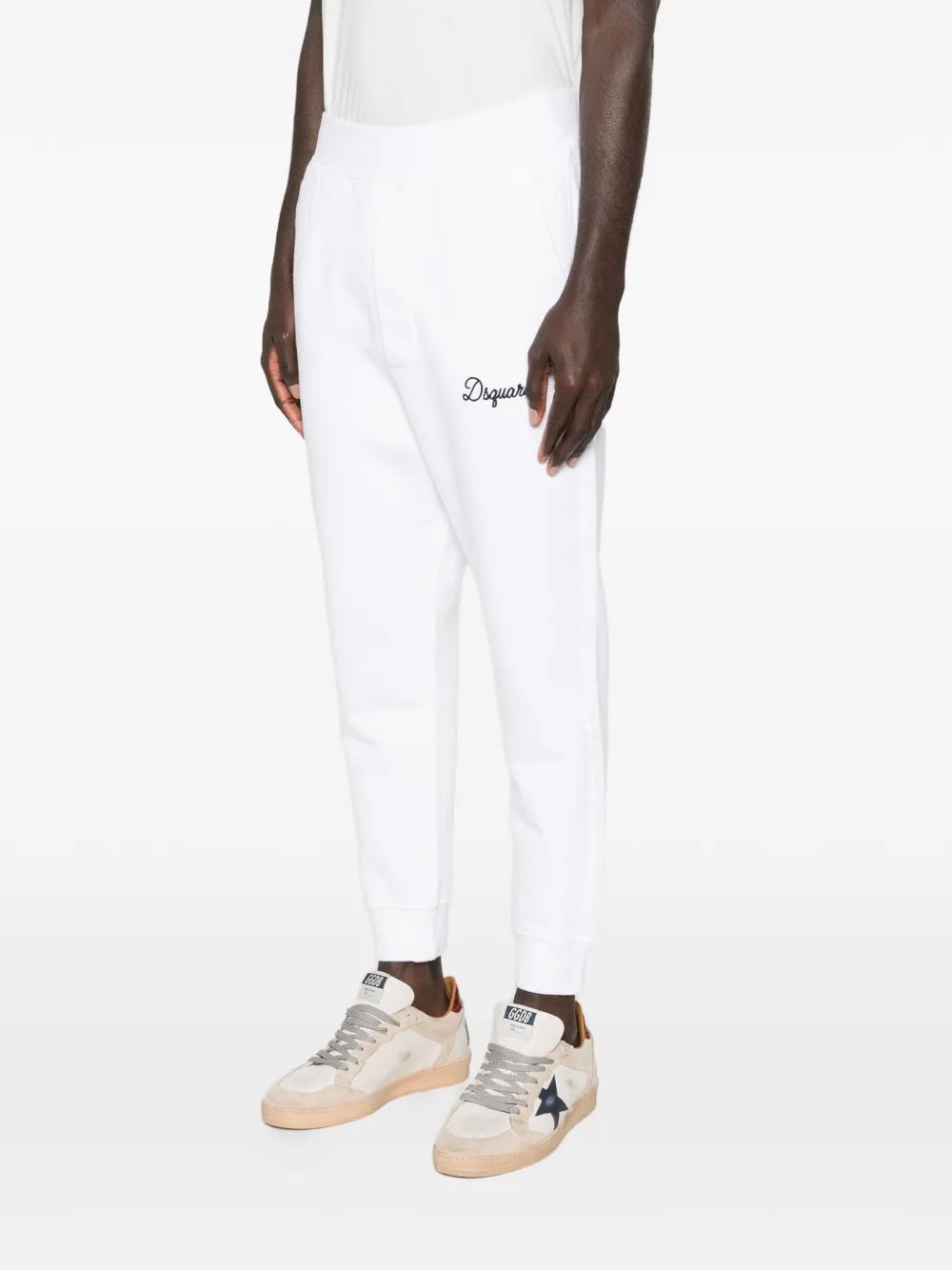 DSQUARED2 Relax Dean trainingsbroek met logo Wit