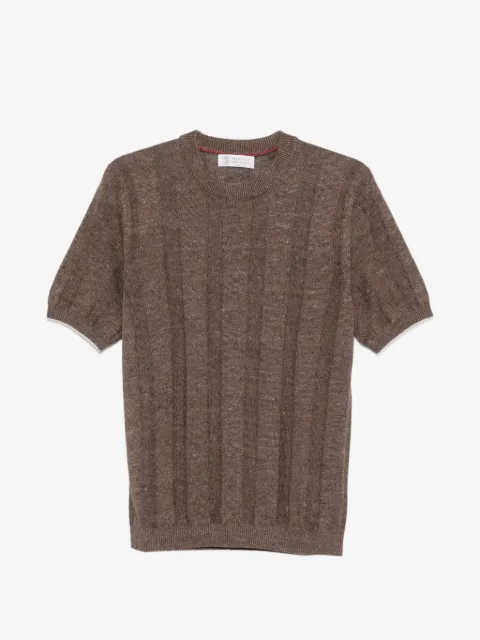 Brunello Cucinelli ribbed short-sleeve T-shirt