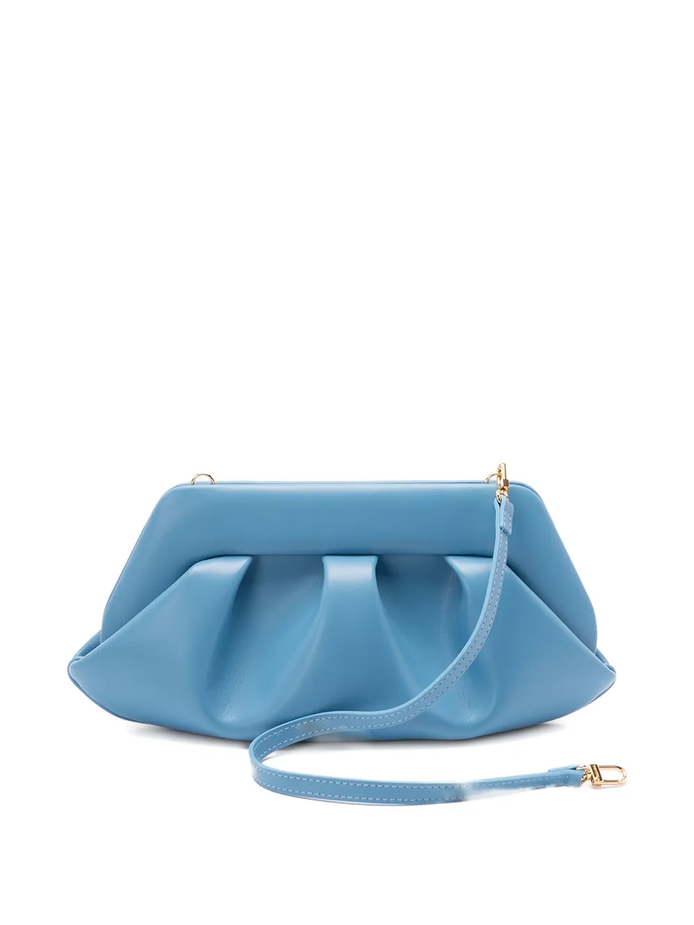 Themoir&egrave; Bios gathered clutch bag - Blauw