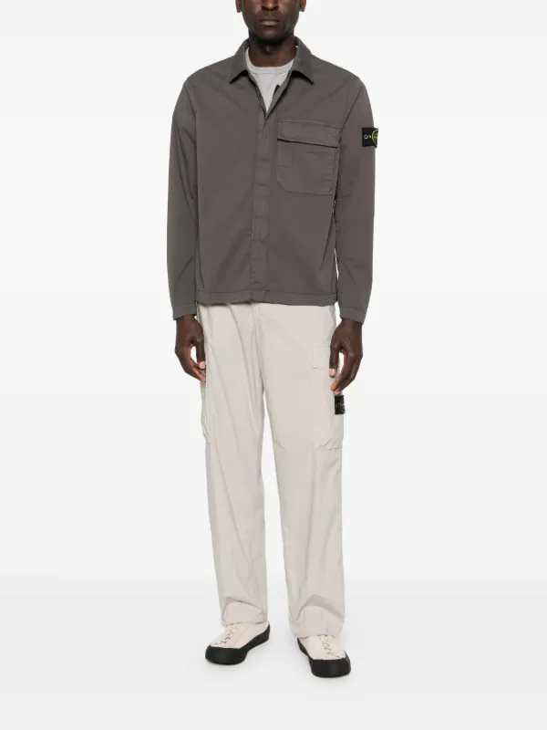 Stone  グレー カーゴパンツ 中古・古着通販】STONE ISLAND (ストーンアイランド) ワッペンカーゴ
