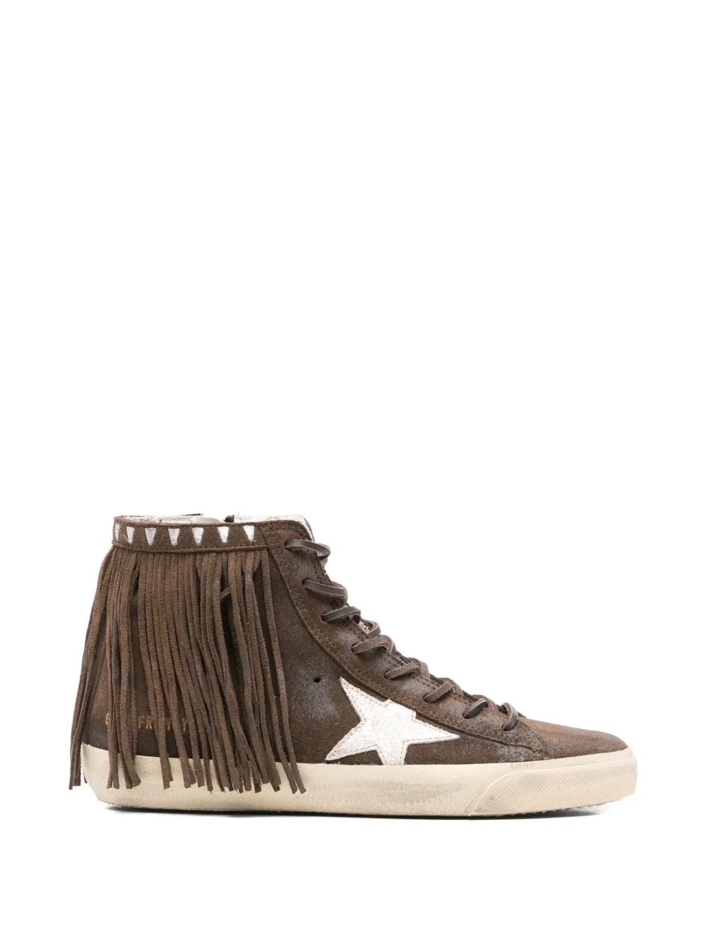 Golden Goose Francy sneakers met ster Bruin