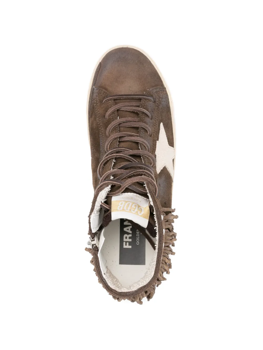 Golden Goose Francy sneakers met ster Bruin
