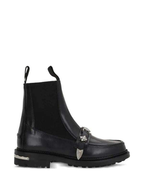 Toga Pulla studded-strap Chelsea Boots | Black | FARFETCH