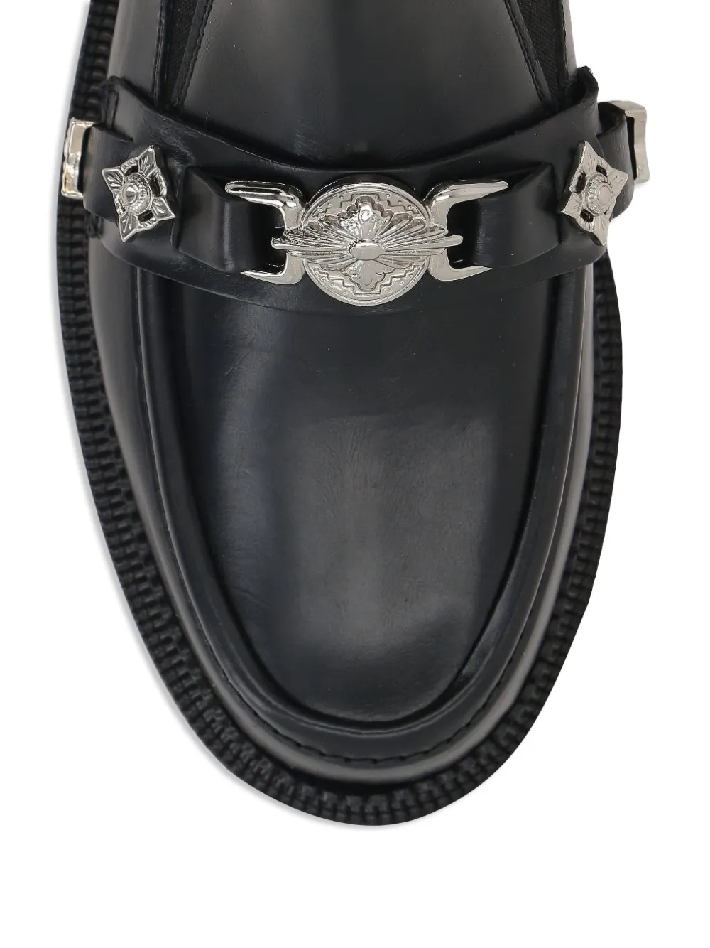 Toga Pulla studded-strap chelsea boots Zwart