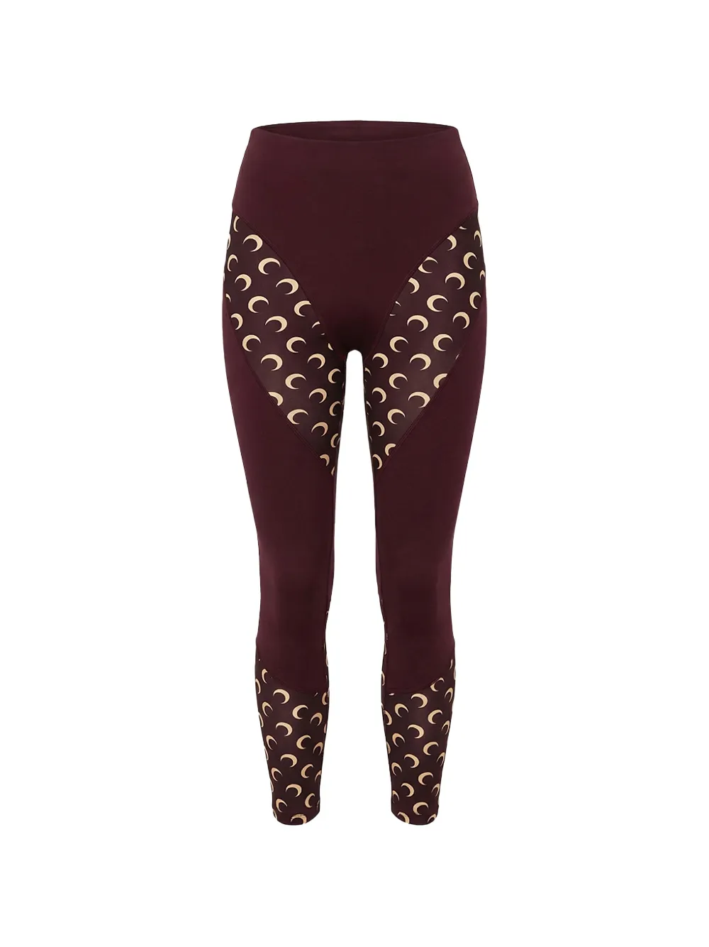 Marine Serre Leggings mit Mond-Print - Rot