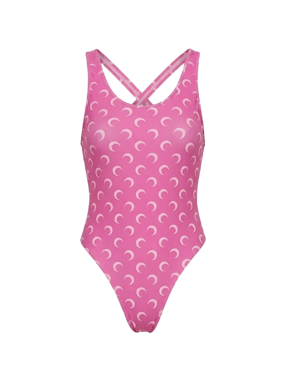Marine Serre moon printed swimwear - Rosa