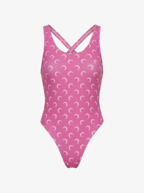 Marine Serre moon-printed swimsuit