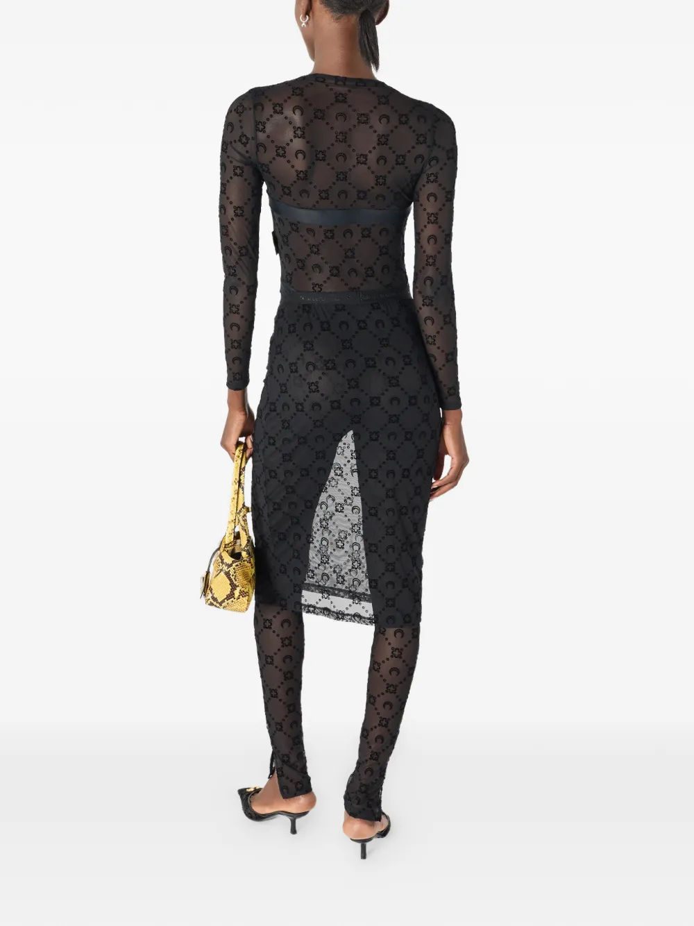 Marine Serre Moongram broek Zwart