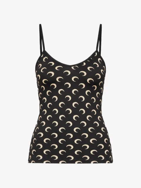 Marine Serre Moon-print tank top