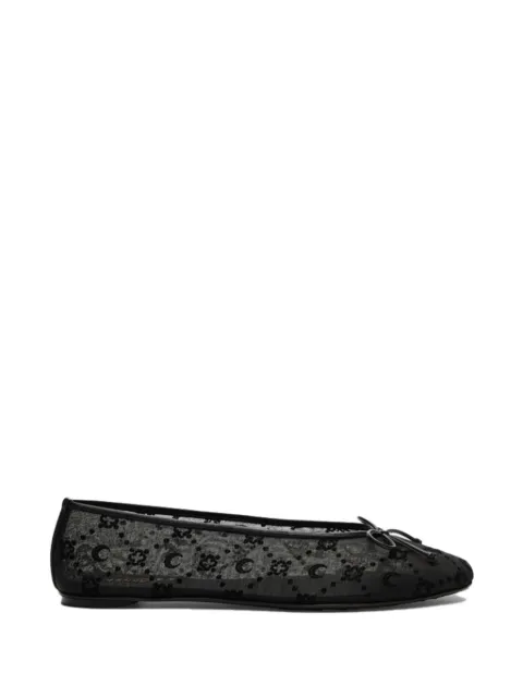 Marine Serre Moonogram mesh ballet flats