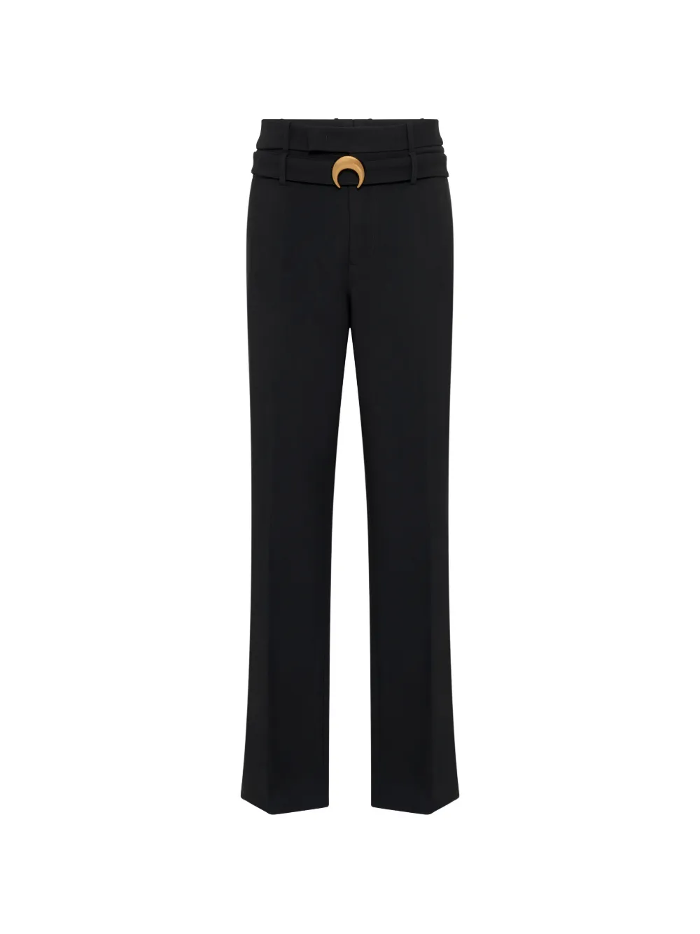Marine Serre tailored wool flare pants - Schwarz
