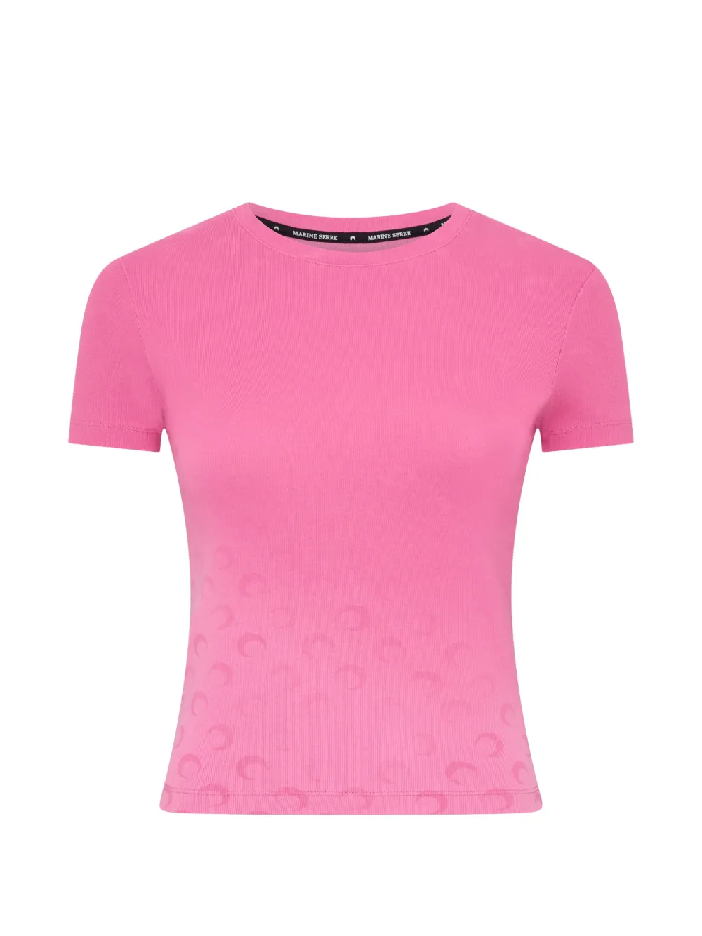 Marine Serre faded-moon baby-fit T-shirt - Rosa
