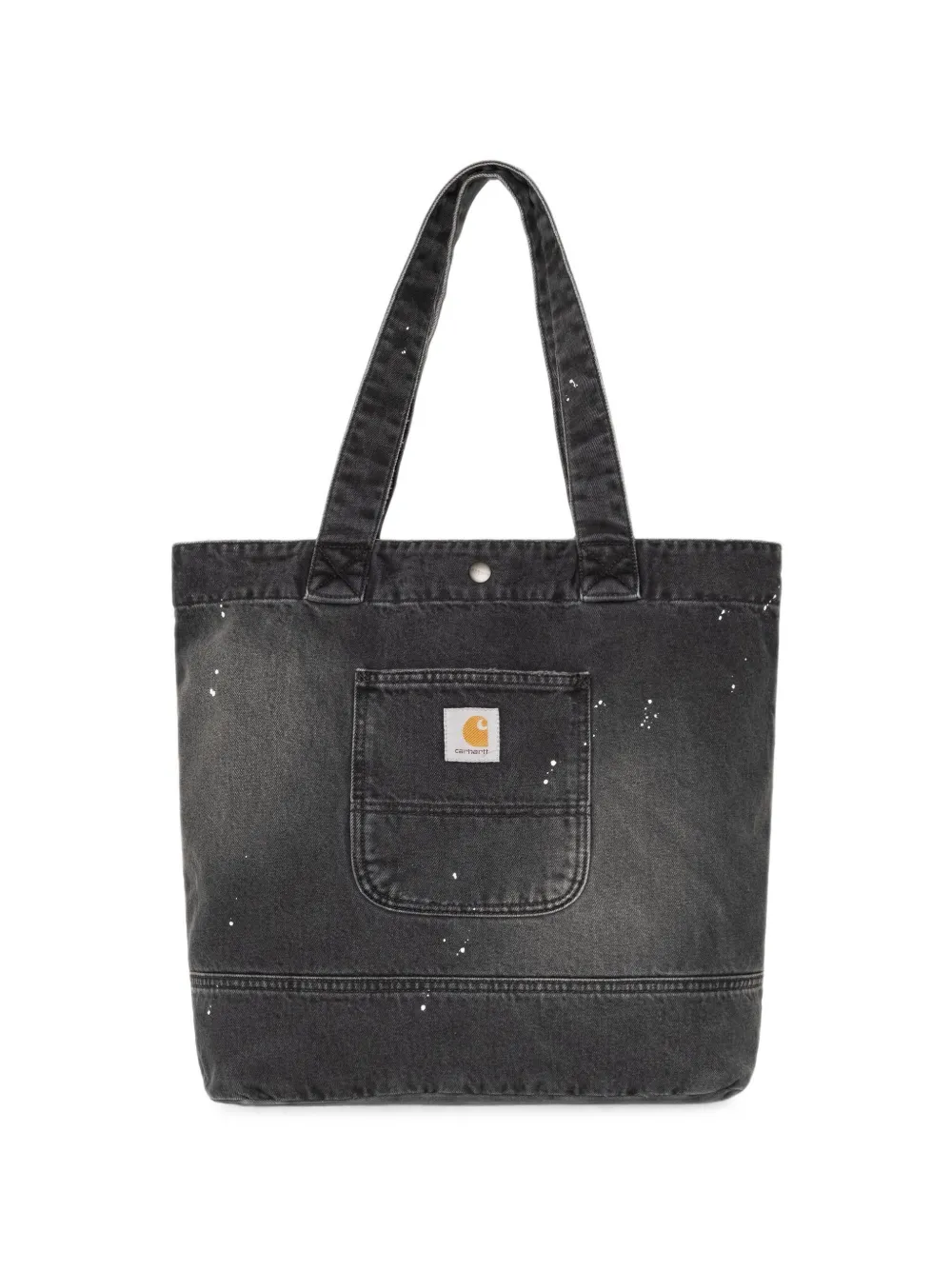 Carhartt WIP paint-splatter denim tote bag · OS