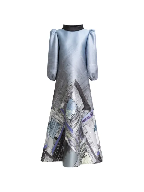 Gemy Maalouf robe longue à manches bouffantes