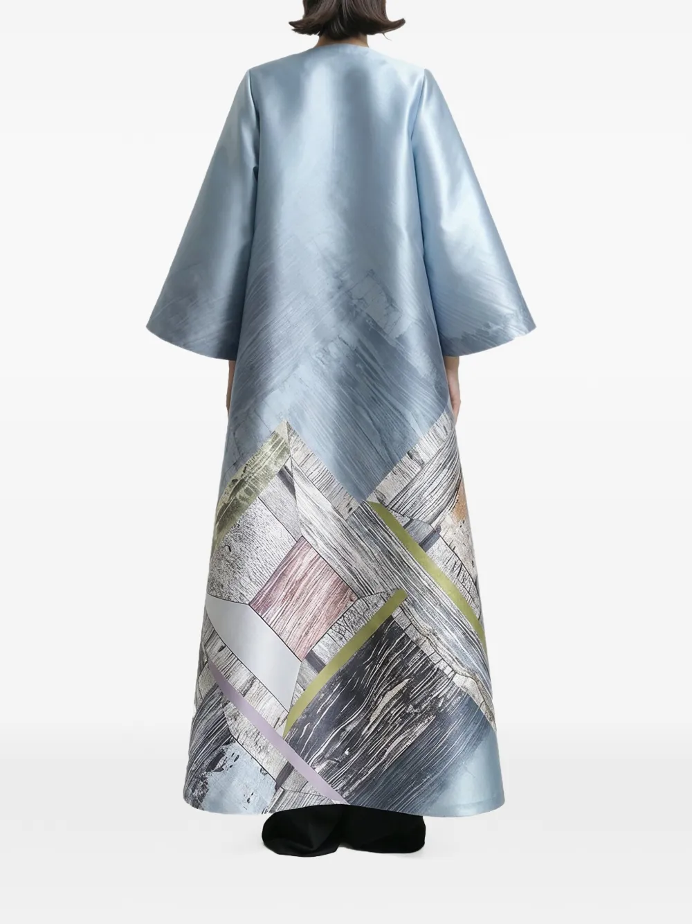 Gemy Maalouf Gestructureerde tuniek met geometrische print Blauw