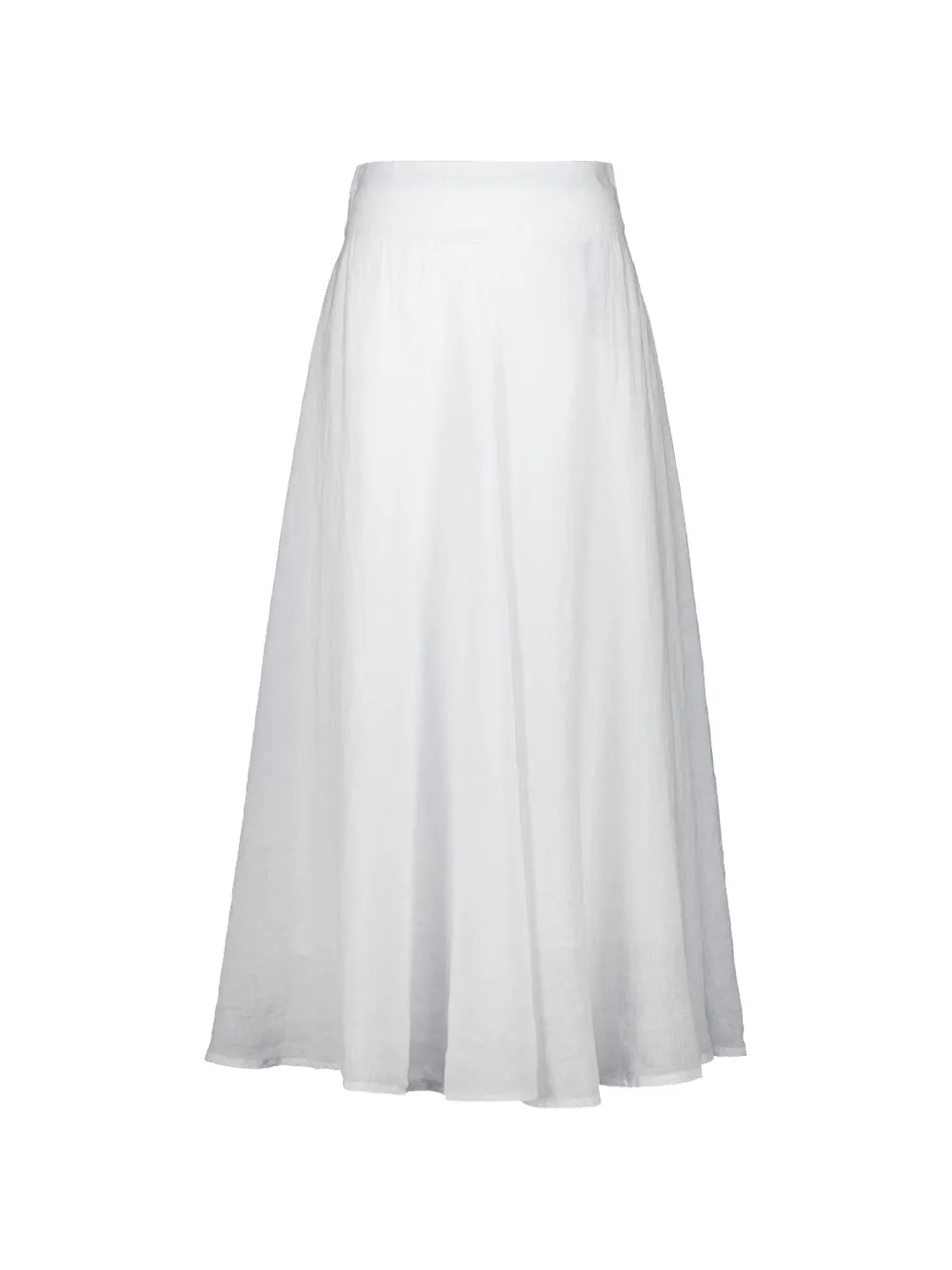 120% Lino midi skirt - Weiß