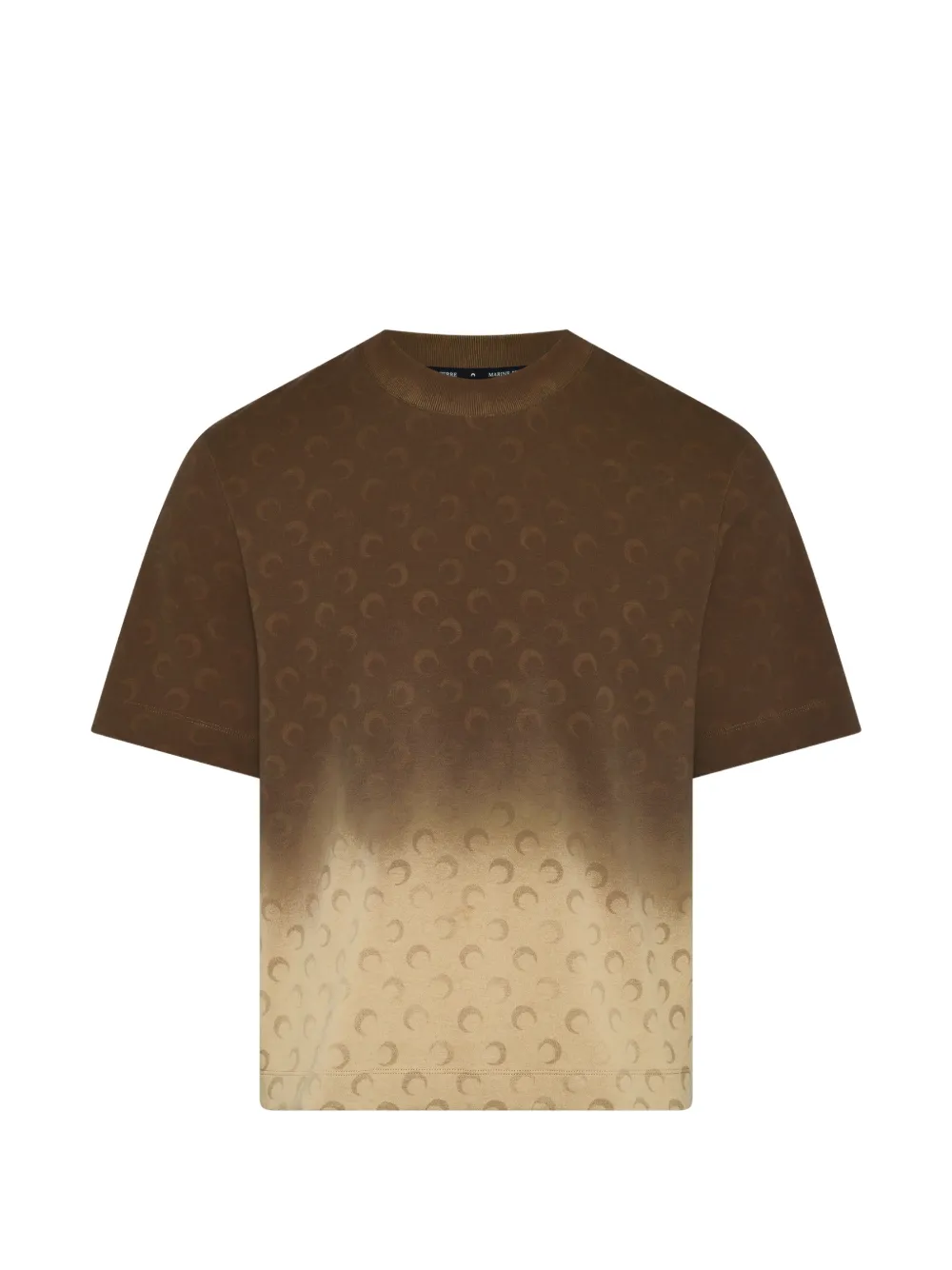 Marine Serre Faded Moon T-shirt - Braun