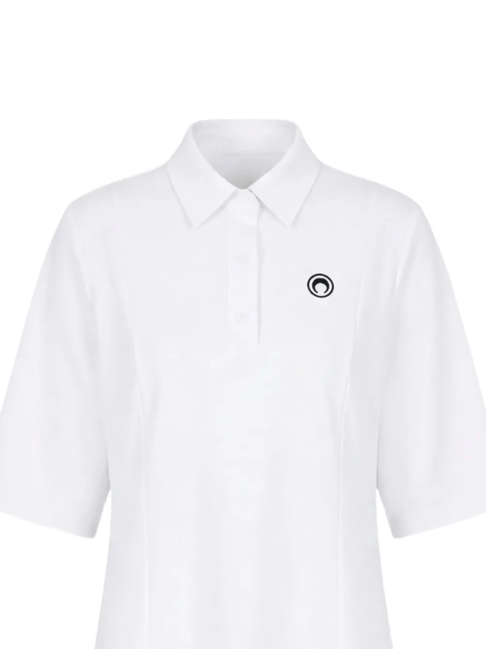 Marine Serre Polojurk met maan-logo Wit