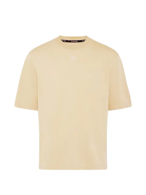 Marine Serre T-shirt med rund hals og månelogo