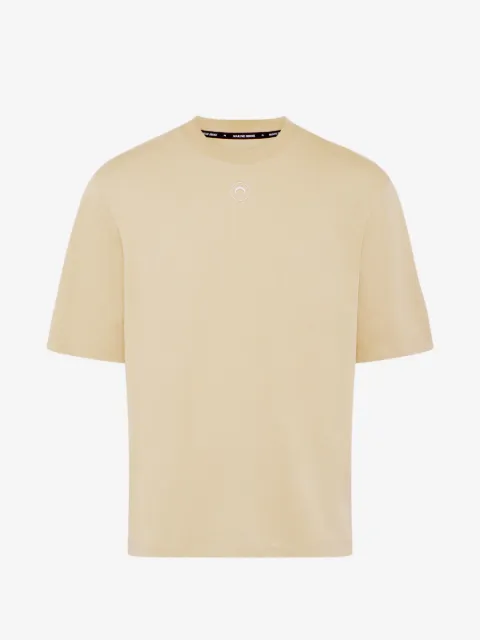 Marine Serre t-shirt med månlogotyp och rundad hals