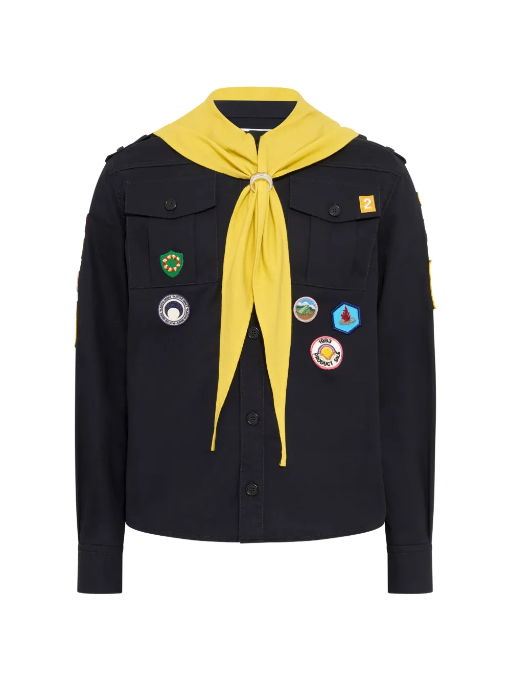 Marine Serre scout workwear shirt - Nero