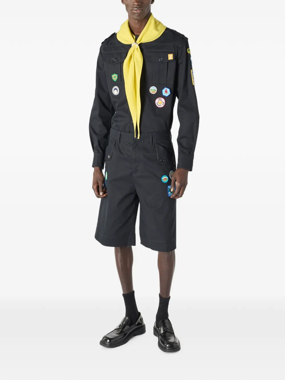 Marine Serre Bermuda shorts Blauw