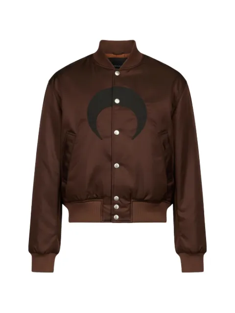 Marine Serre moon-print buttoned bomber jacket