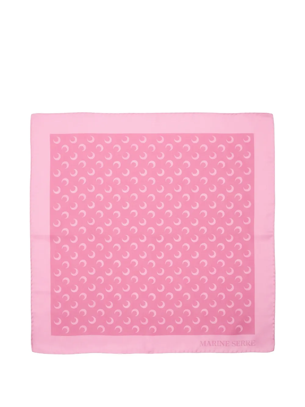 Marine Serre Moon silk scarf - Rosa