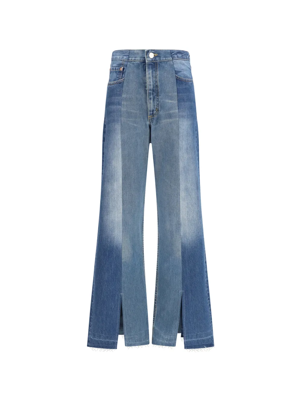 E.L.V DENIM Arcola slit panel jeans - Blu