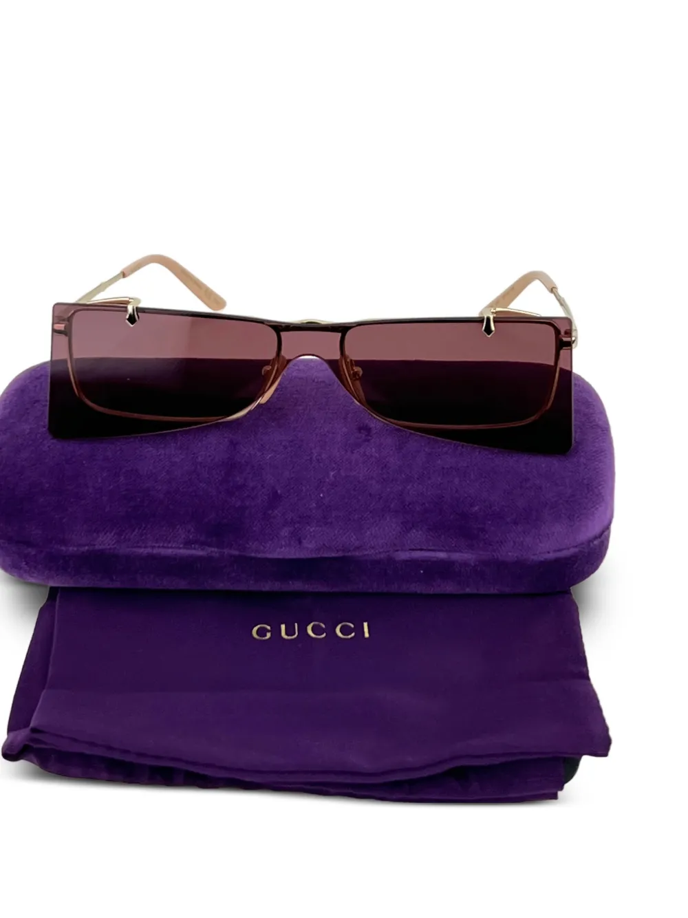 Flip-Up Rectangle Sunglasses
