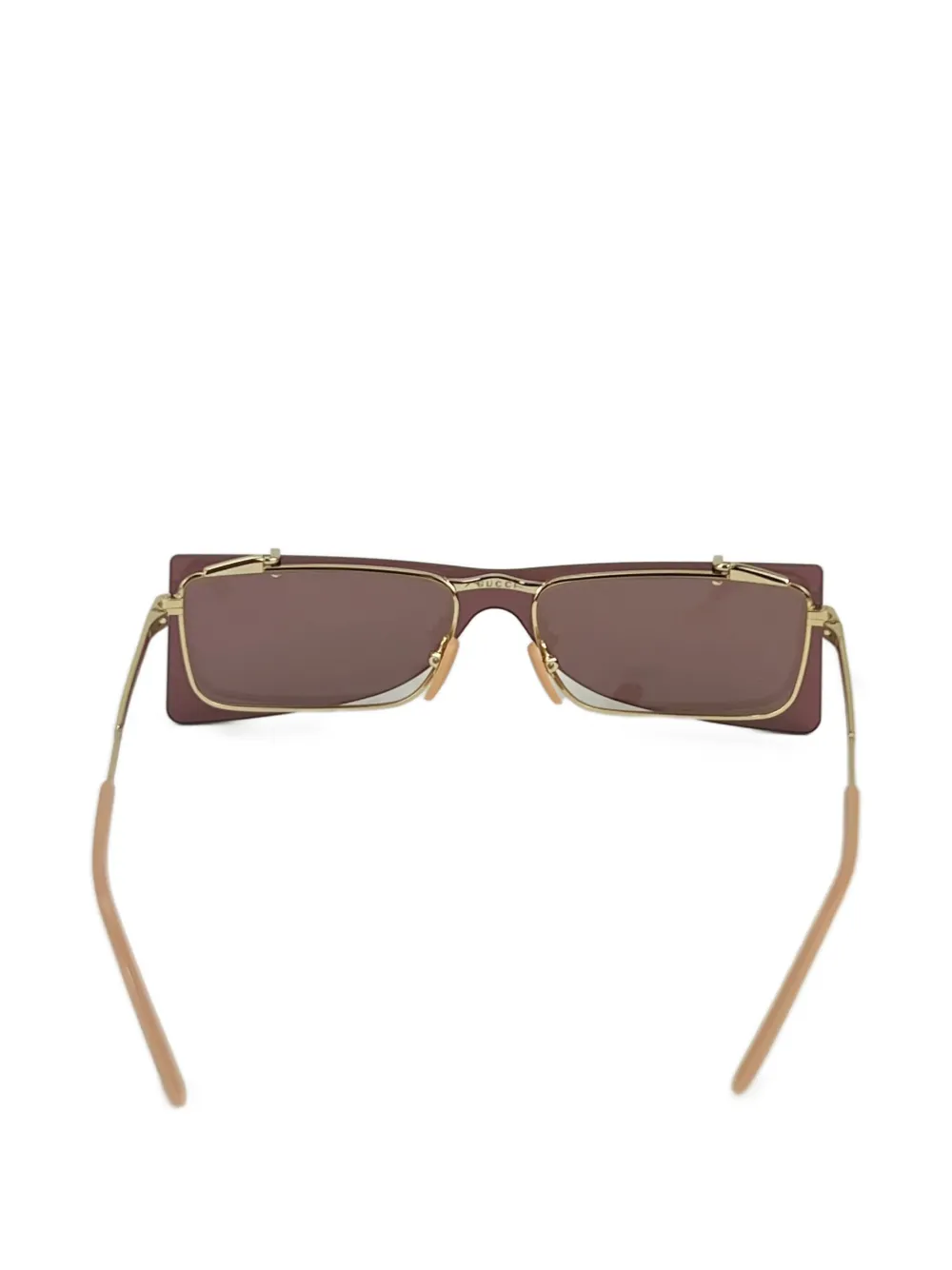 Flip-Up Rectangle Sunglasses