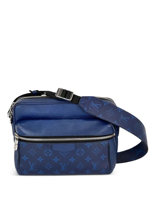 Louis Vuitton ブルー メッセンジャーバッグ Louis Vuitton Pre-Owned アウトドア タイガラマ モノグラム
