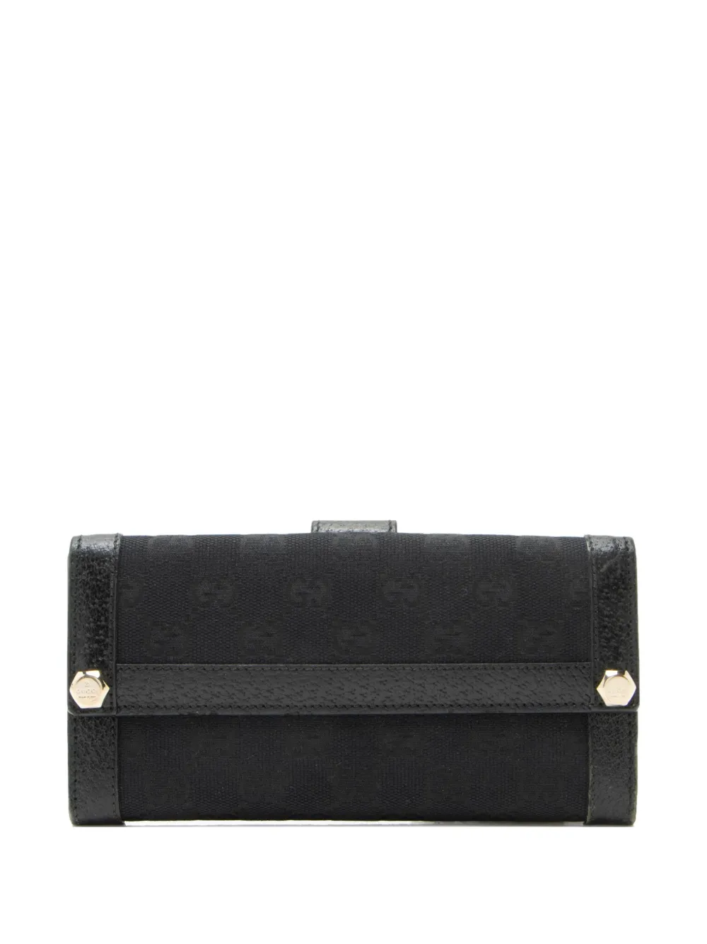 Gucci Pre-Owned logo-detail continental wallet - Nero